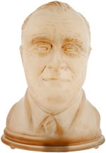 ROOSEVELT 1940  LARGE GLASS BUST WITH INTERNAL LIGHT.