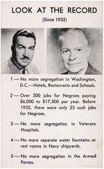 EISHENHOWER AND ADAM CLAYTON POWELL CIVIL RIGHTS RELATED CARD.