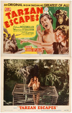 "TARZAN ESCAPES" LOBBY CARD SET.