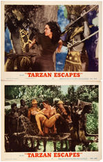 "TARZAN ESCAPES" LOBBY CARD SET.