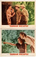 "TARZAN ESCAPES" LOBBY CARD SET.