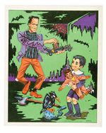 "THE MUNSTERS DELUXE RUB-ONS MAGIC PICTURE TRANSFERS" BOXED SET.