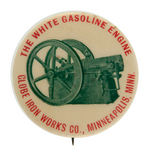 OUTSTANDING BUTTON FOR "WHITE GASOLINE ENGINE."