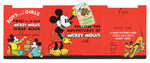 "MICKEY MOUSE" RECIPE SCRAPBOOK DISPLAY SIGN.