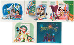 WALT DISNEY STUDIO 1955-1959 CHRISTMAS CARD LOT.