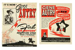 GENE AUTRY IN "THE FIRST AIR-WESTERN ADVENTURE STRIP EVER CREATED!" PROMO KIT.