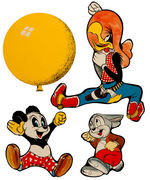 “WOODY WOODPECKER GANG” CARNATION CORN FLAKES PREMIUM PUNCH-OUT WALL DECORATIONS.