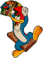 “WOODY WOODPECKER GANG” CARNATION CORN FLAKES PREMIUM PUNCH-OUT WALL DECORATIONS.