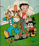 BETTY BOOP "MOVIE-LAND CUT UPS" BOXED PUZZLE SET.