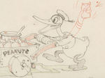 DONALD DUCK "THE BAND CONCERT" WONDERFULLY DETAILED LAYOUT ORIGINAL ART.