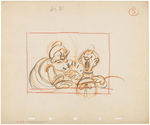 "SNOW WHITE AND THE SEVEN DWARFS" ORIGINAL DWARFS STORYBOARD ART TRIO.