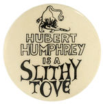ANTI-HUMPHREY BUTTON REFERENCING LEWIS CARROLL CHARACTER AND VERSE.