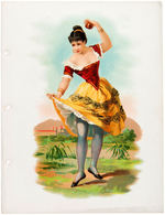 KIMBALL "DANCING GIRLS OF THE WORLD" TOBACCO COMPANY PREMIUM ALBUM.