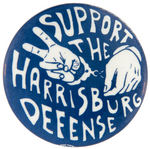 BERRIGAN BROTHERS DEFENSE BUTTON AND CLASSIC ANTI-VIETNAM WAR BUTTON.