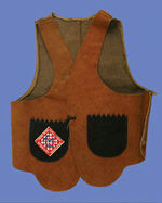 TOM MIX SUEDE VEST AND CHAPS.