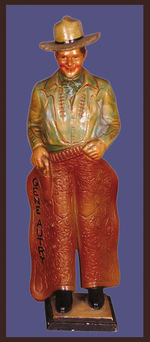 GENE AUTRY PAINTED COMPOSITION FIGURE.