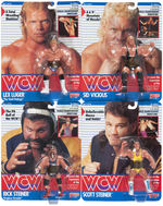 GALOOB "WCW" WRESTLING ACTION FIGURE CARDED NEAR SET.