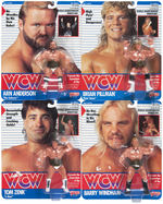 GALOOB "WCW" WRESTLING ACTION FIGURE CARDED NEAR SET.