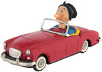 "OLIVE OYL FRICTION SPORTS ROADSTER" LINEMAR TOY CAR.