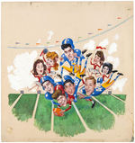 "TEEN LIFE" ORIGINAL MAGAZINE COVER ART FEATURING ELVIS & OTHERS.