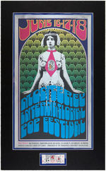 "MONTEREY INTERNATIONAL POP FESTIVAL" CONERT POSTER, TICKET & BUSINESS CARD.