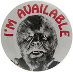 WOLFMAN AND CURSE OF THE WEREWOLF PAIR OF 1970s BUTTONS.