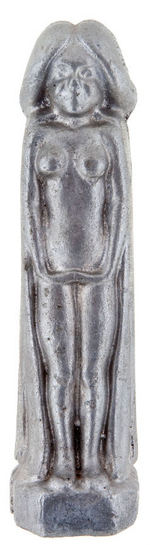 NUDE MAIDEN RISQUE CAST METAL  NOVELTY.