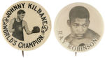 "JOHNNY KILBANE" AND "RAY ROBINSON" BUTTONS FROM HAKE'S CPB.