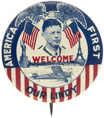 LINDBERGH PHOTO PLATE BUTTONS FROM COLLECTIBLE PIN-BACK BUTTONS.