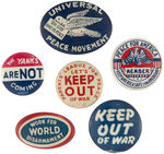 PRE-WWII PEACE BUTTONS FROM CPB.