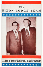 NIXON 1960 FOUR POSTERS PLUS LODGE FOR SENATE.