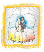 “HOPALONG CASSIDY/GOOD LUCK FROM HOPPY” PILLOW COVER PAIR.