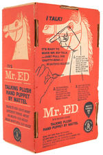 “MR. ED” BOXED MATTEL TALKING PLUSH HAND PUPPET.