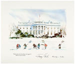 JIMMY CARTER OVERSIZED CHRISTMAS CARD GIVEN TO WHITE HOUSE STAFF.