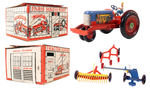 "MARX TRACTOR SALES AND SERVICE FARM MACHINERY" BOXED SET.