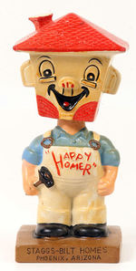 "HAPPY HOMER"  ADVERTISING BOBBING HEAD.