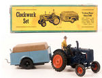 "BRITAINS FORDSON MAJOR TRACTOR CLOCKWORK SET."