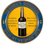 "TORREY'S ORIGINAL OLD MT. VERNON RYE" TIP TRAY.