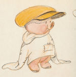 FERDINAND HORVATH THREE LITTLE PIGS ORIGINAL CONCEPT ART PAIR.