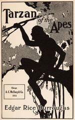 "TARZAN OF THE APES" FIRST EDITION BOOK BY EDGAR RICE BURROUGHS.