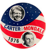 "CARTER MONDALE 1976" RARE 4" JUGATE BY PHILLIPS.