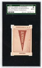 1923-24 TOMAS GUTIERREZ #39 BANDERA (ALMENDARES) SGC A (AUTHENTIC) (RICHARD MERKIN COLLECTION).