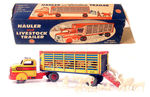 "MARX HAULER AND LIVESTOCK TRAILER WITH ANIMALS."