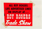 “ROY ROGERS” 1950s PRODUCT FOLDERS PAIR.