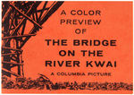 “THE BRIDGE ON THE RIVER KWAI” BOXED MOVIE PROMO 35 MM SLIDE VIEWER WITH SLIDES.