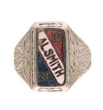 "AL SMITH 1928" ENAMEL RING.