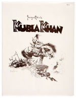 “FRAZETTA’S KUBLA KHAN” LIMITED EDITION SIGNED PORTFOLIO AND TWO BOOKS.