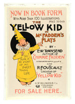 "THE YELLOW KID IN McFADDEN'S FLATS" SIGN FOR THE VERY RARE PLATINUM AGE COMIC BOOK.