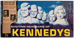 "THE KENNEDYS" BOARD GAME W/ORIGINAL CARDBOARD BAND STILL INTACT ON LID.