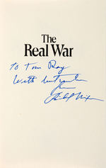 RICHARD NIXON “THE REAL WAR” SIGNED FIRST EDITION BOOK.